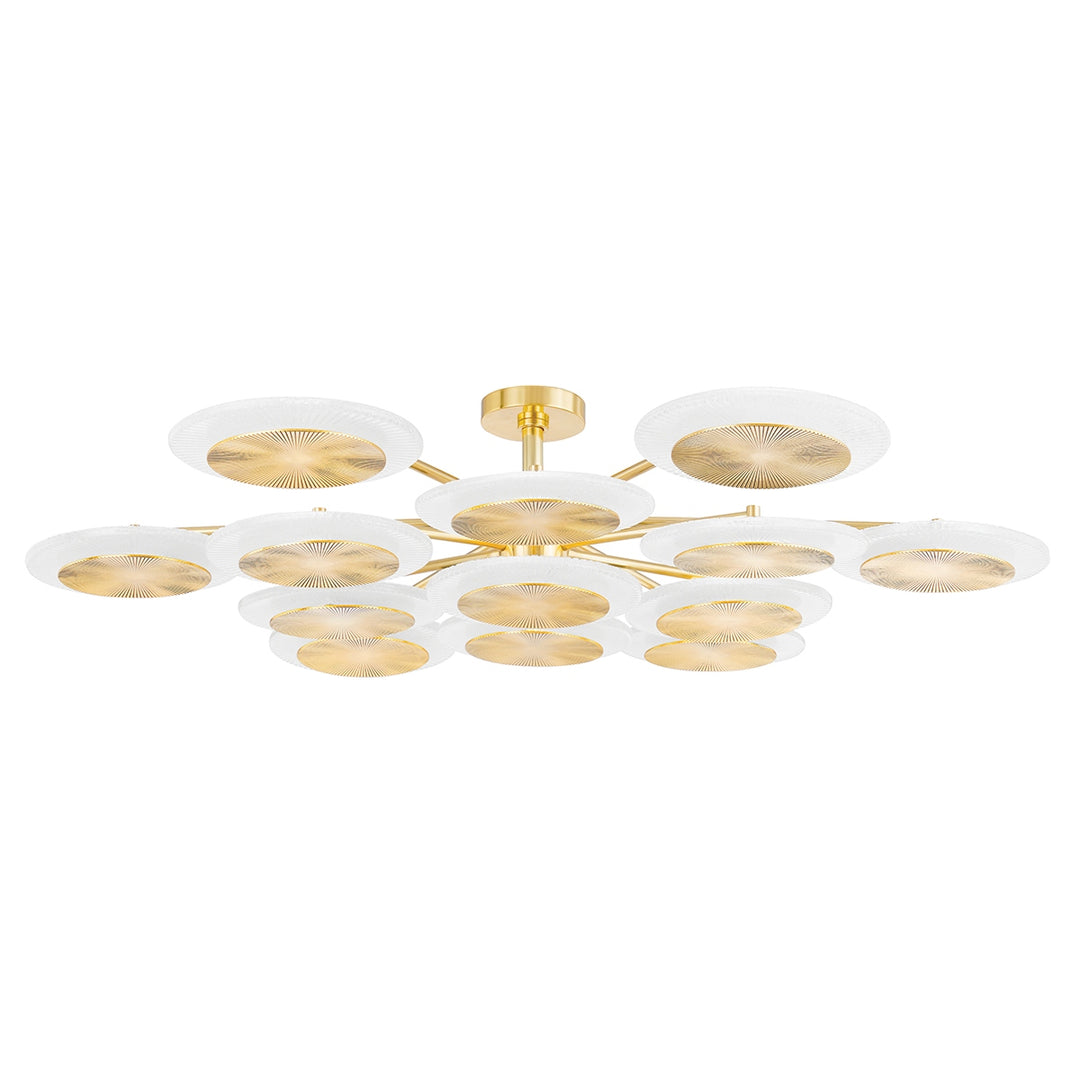 Corbett Lighting Canada - 328-57-VPB - LED Semi Flush Mount - Topaz - Vintage Polished Brass