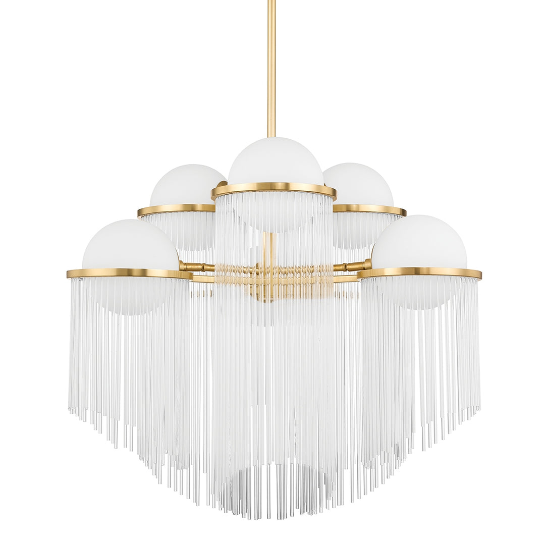 Corbett Lighting Canada - 398-32-AGB - Six Light Chandelier - Celestial - Aged Brass