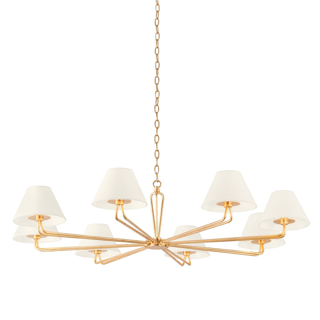 Troy Lighting Canada - F2550-VGL - Eight Light Chandelier - Ozias - Vintage Gold Leaf