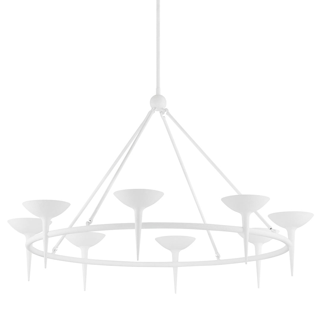Troy Lighting Canada - F2608-GSW - Eight Light Chandelier - Cecilia - Gesso White