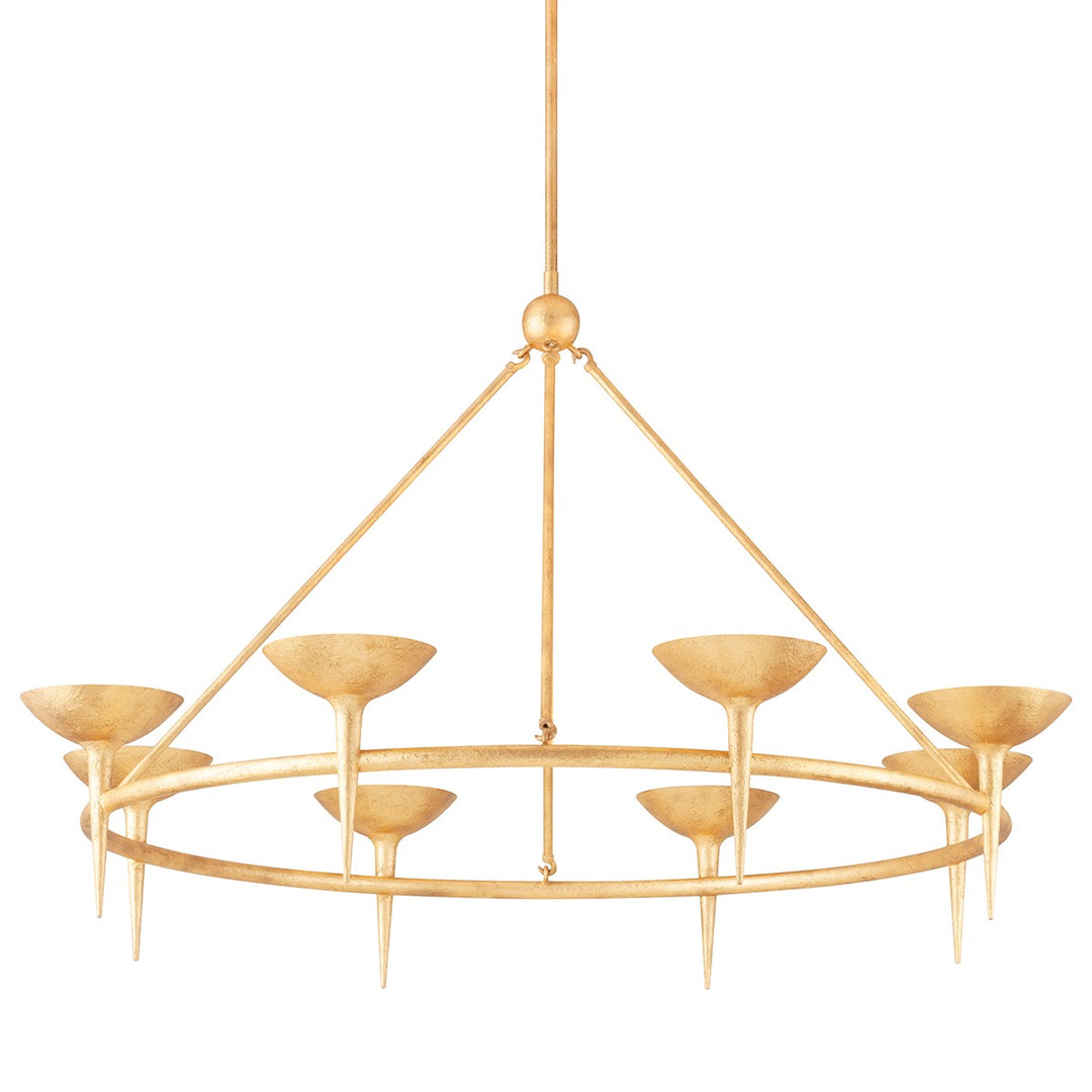 Troy Lighting Canada - F2608-VGL - Eight Light Chandelier - Cecilia - Vintage Gold Leaf