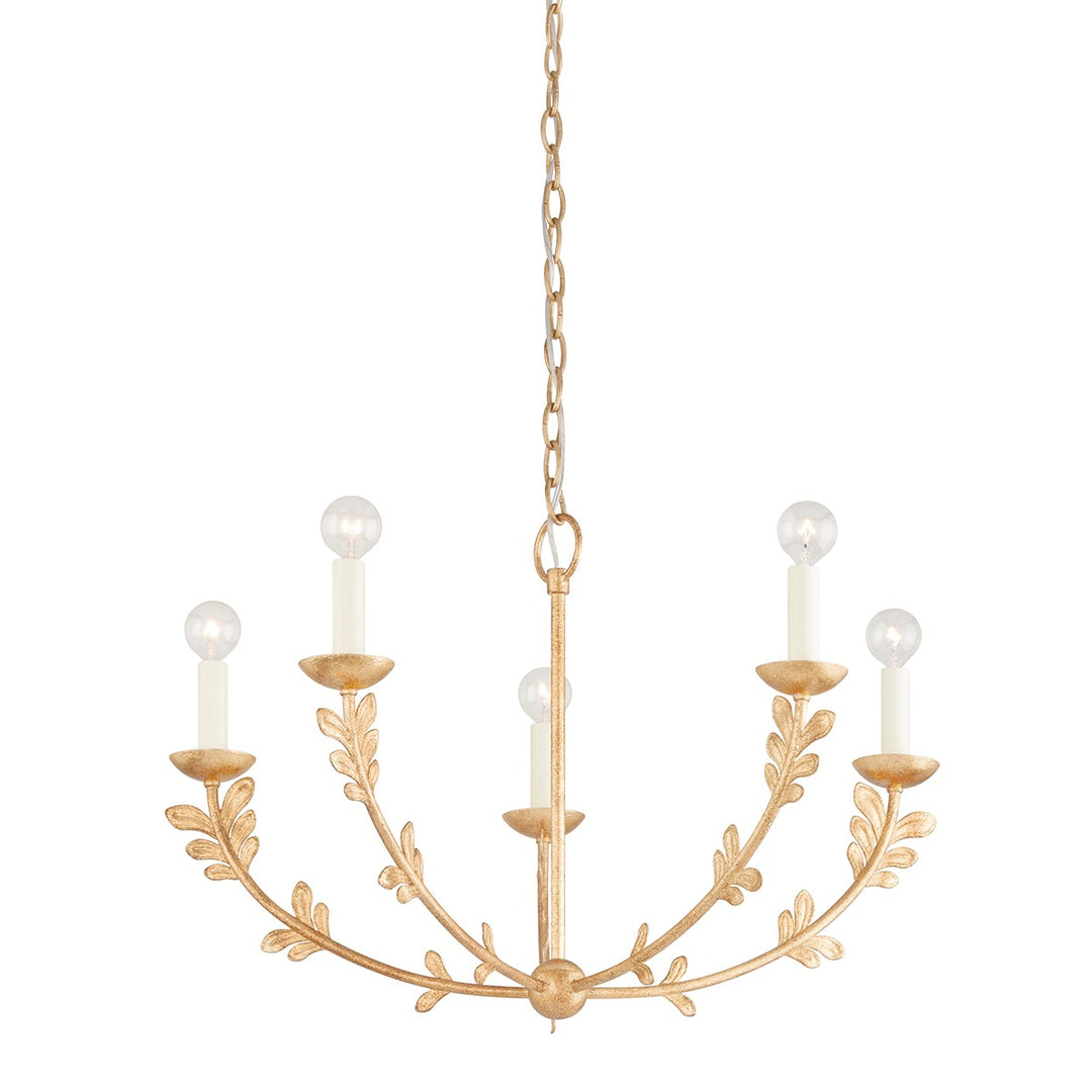 Troy Lighting Canada - F4428-VGL - Five Light Chandelier - Florian - Vintage Gold Leaf