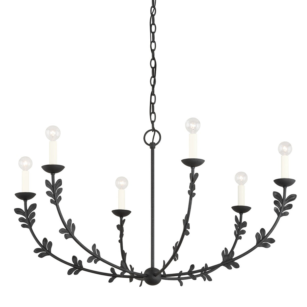 Troy Lighting Canada - F4440-BI - Six Light Chandelier - Florian - Black Iron