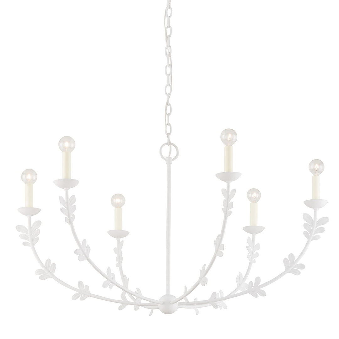 Troy Lighting Canada - F4440-GSW - Six Light Chandelier - Florian - Gesso White