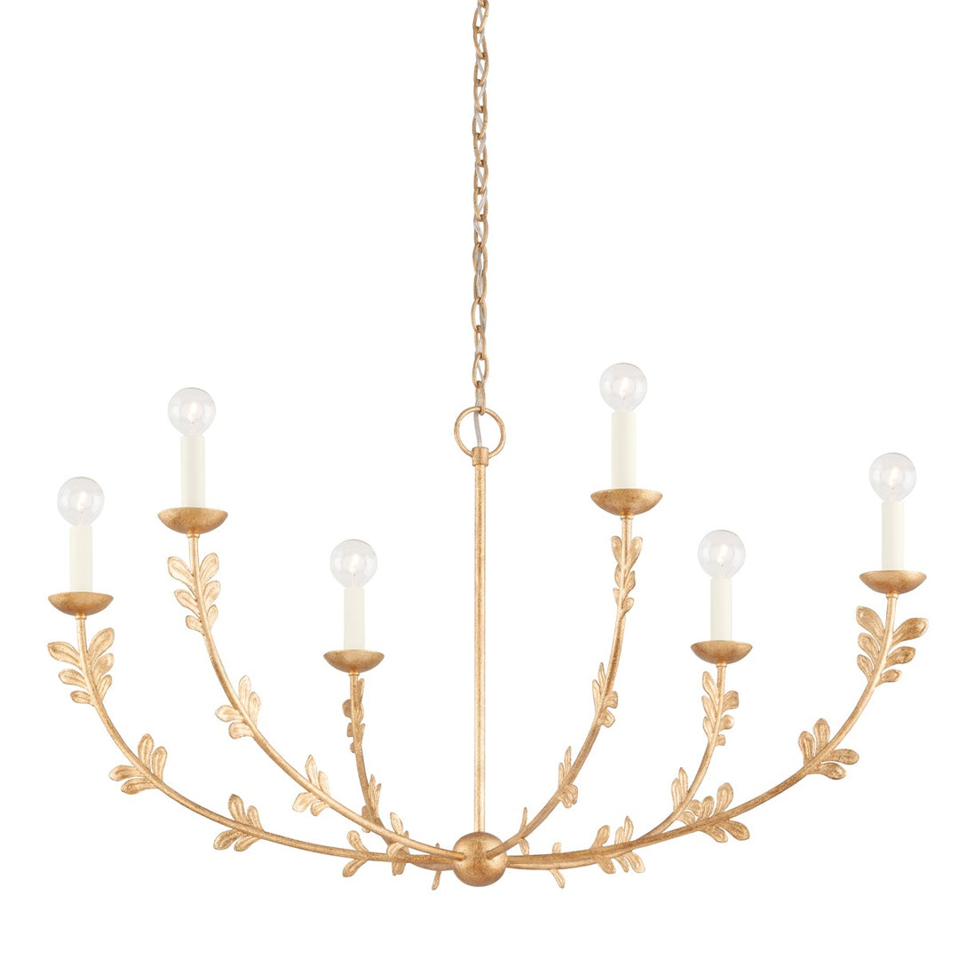 Troy Lighting Canada - F4440-VGL - Six Light Chandelier - Florian - Vintage Gold Leaf