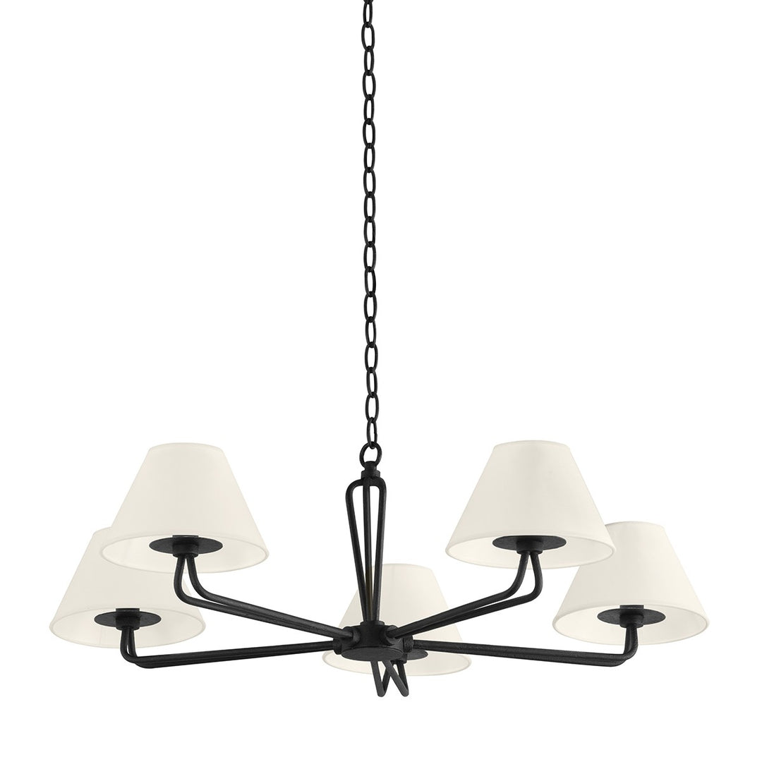 Troy Lighting Canada - F2536-BI - Five Light Chandelier - Ozias - Black Iron