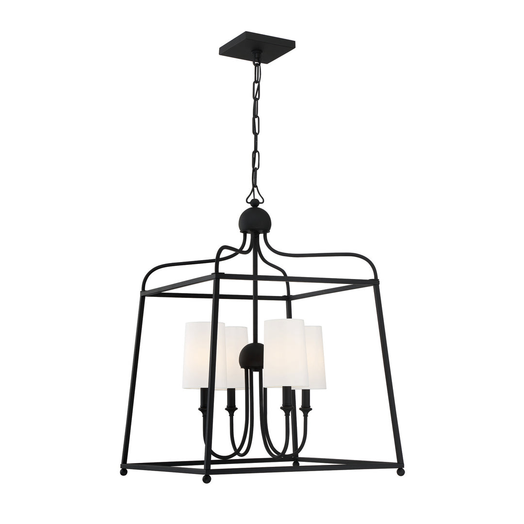 Sylvan Four Light Chandelier in Black Forged - available from The Lighting Shoppe, trusted by Canadian homeowners