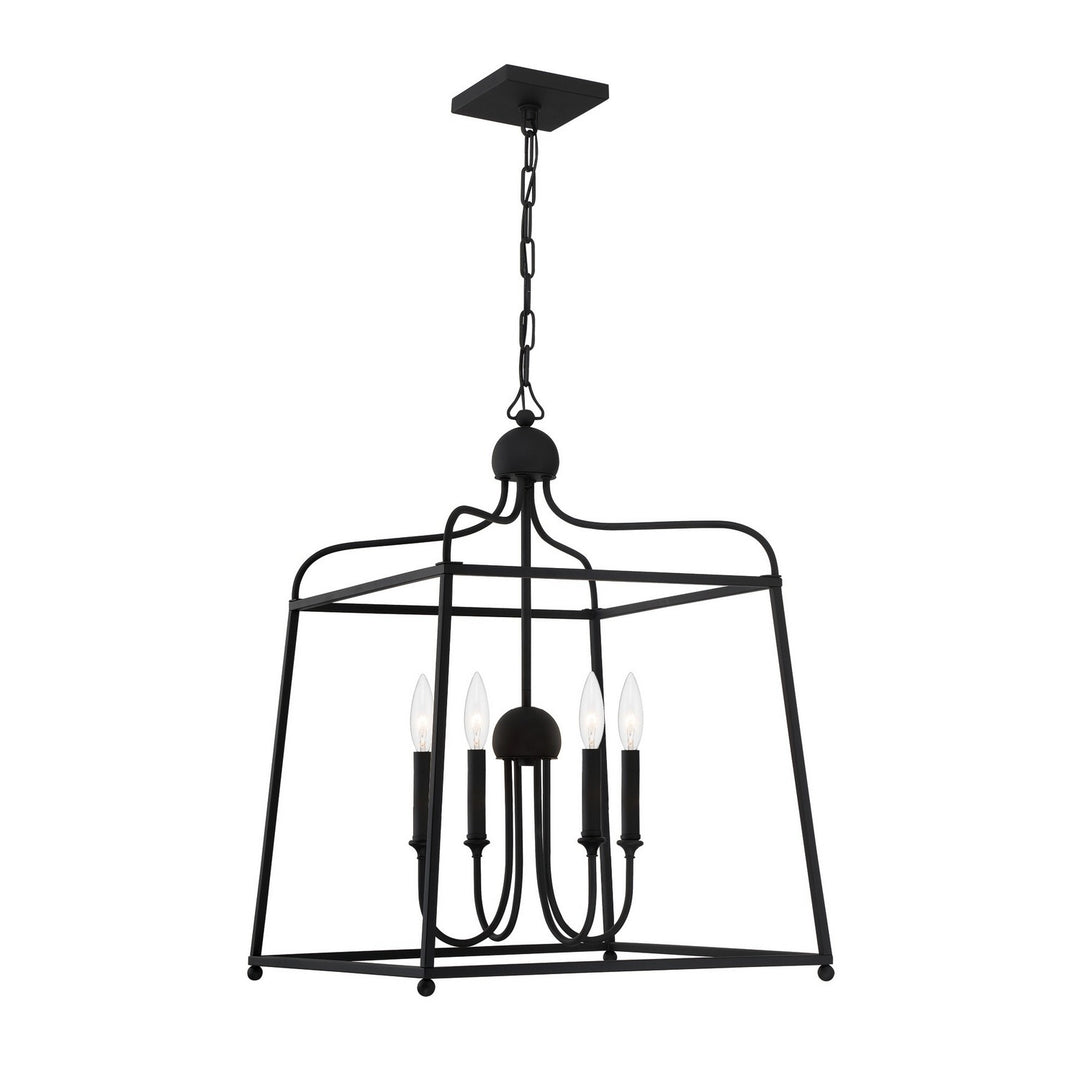 Sylvan Four Light Chandelier in Black Forged - available from The Lighting Shoppe, trusted by Canadian homeowners