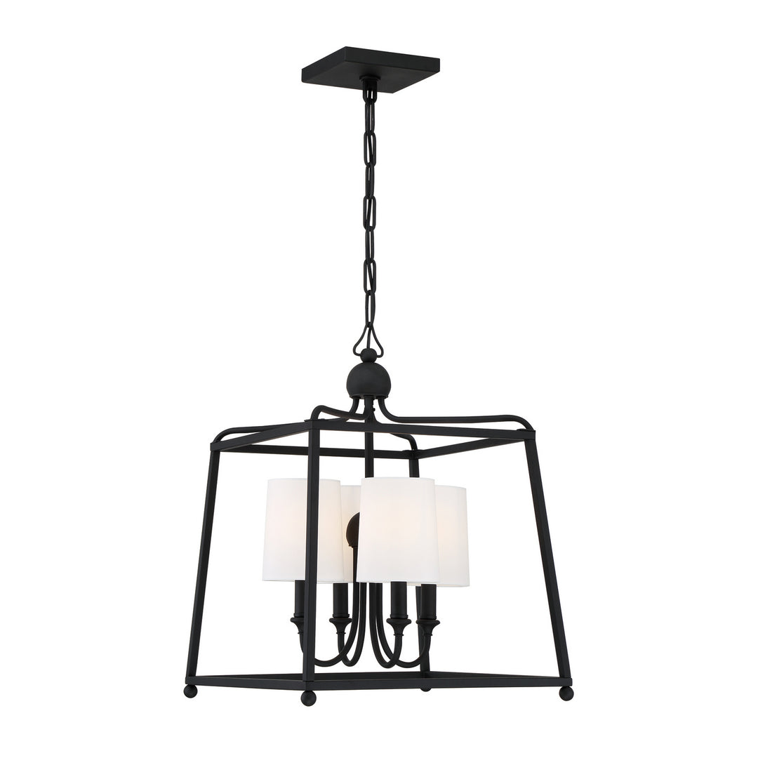 Sylvan Four Light Chandelier in Black Forged - available from The Lighting Shoppe, trusted by Canadian homeowners