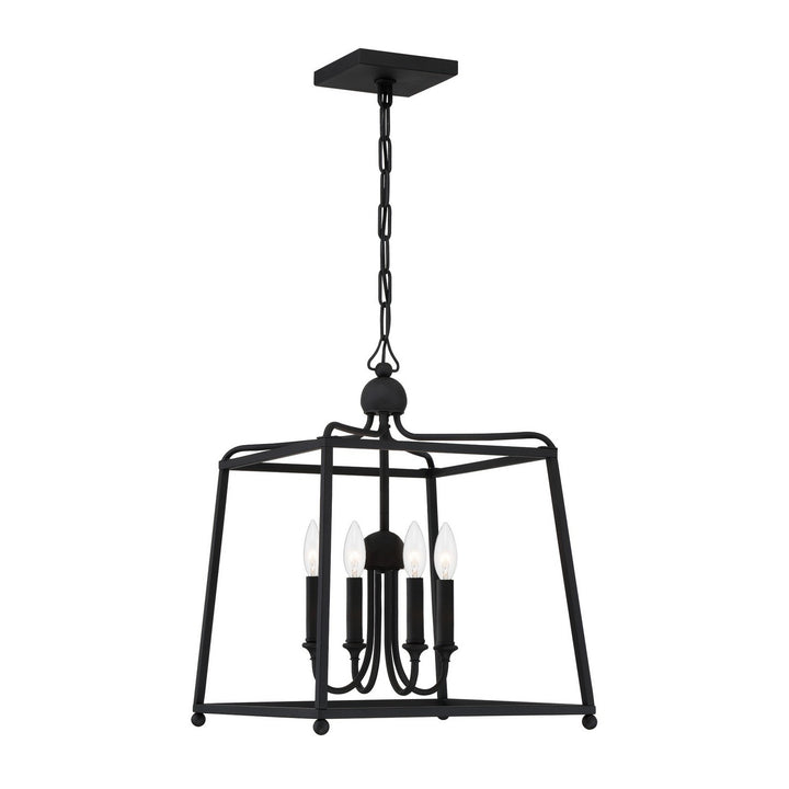 Sylvan Four Light Chandelier in Black Forged - available from The Lighting Shoppe, trusted by Canadian homeowners