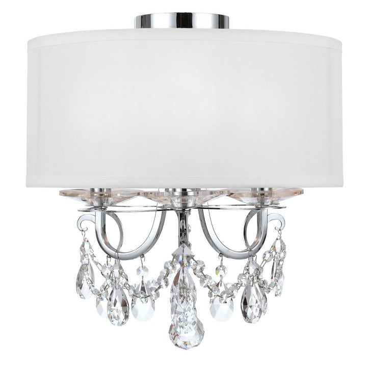 Othello Three Light Semi Flush Mount in Polished Chrome - available from The Lighting Shoppe, trusted by Canadian homeowners