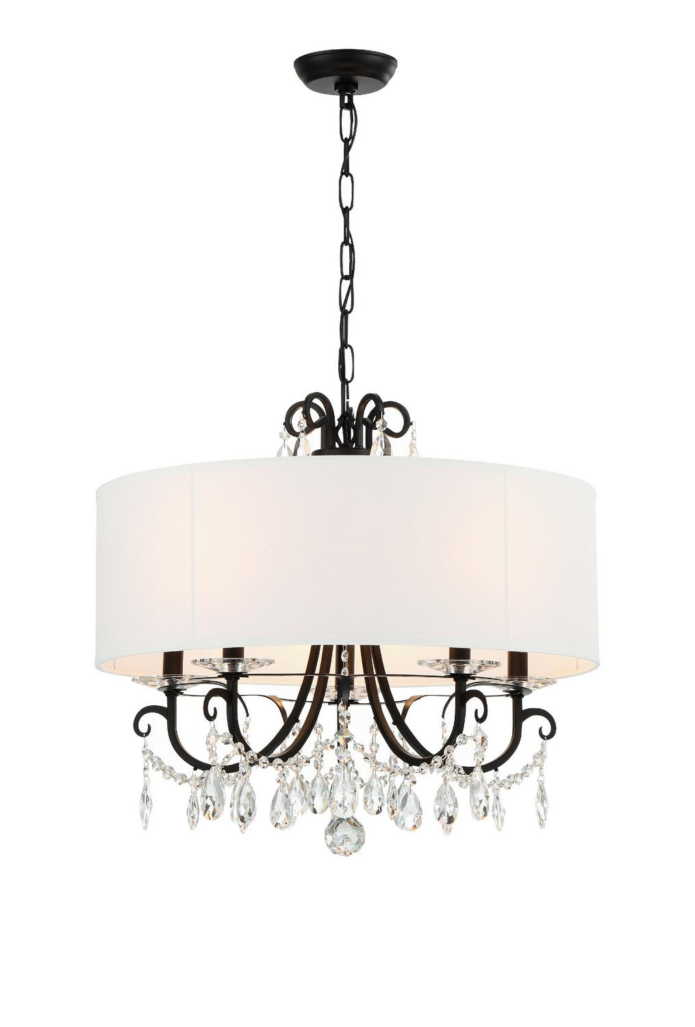 Othello Five Light Chandelier in Matte Black - available from The Lighting Shoppe, trusted by Canadian homeowners