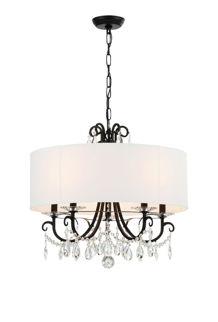 Othello Five Light Chandelier in Matte Black - available from The Lighting Shoppe, trusted by Canadian homeowners