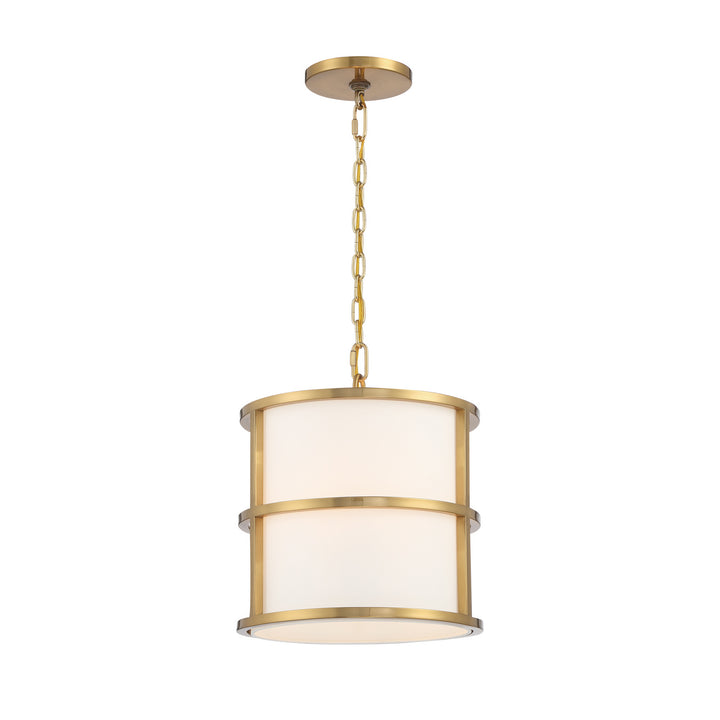 Crystorama - 9593-LG - Three Light Pendant - Hulton - Luxe Gold
