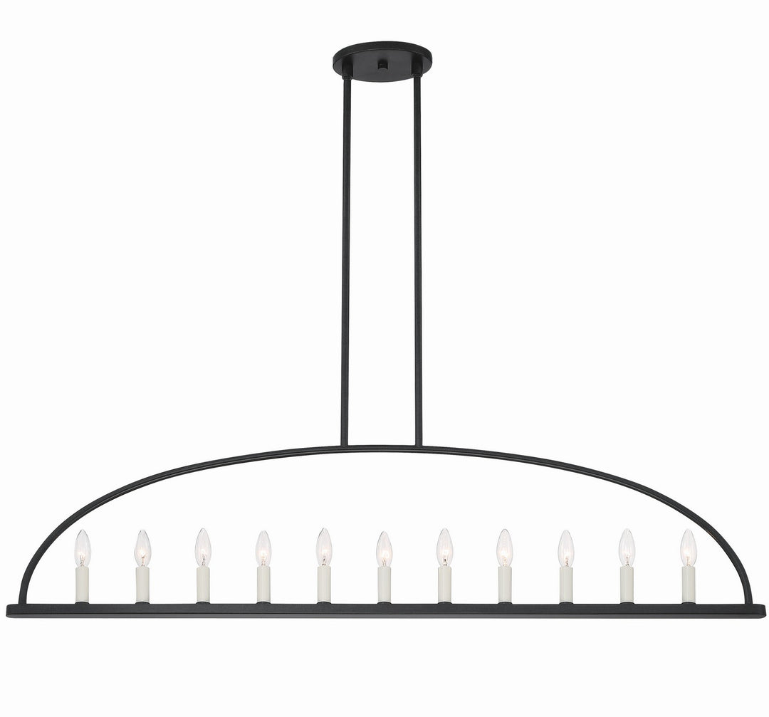 Abbott 11 Light Chandelier in Black - available from The Lighting Shoppe, trusted by Canadian homeowners