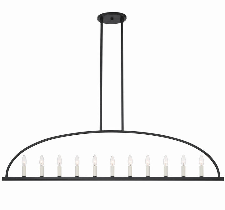 Abbott 11 Light Chandelier in Black - available from The Lighting Shoppe, trusted by Canadian homeowners