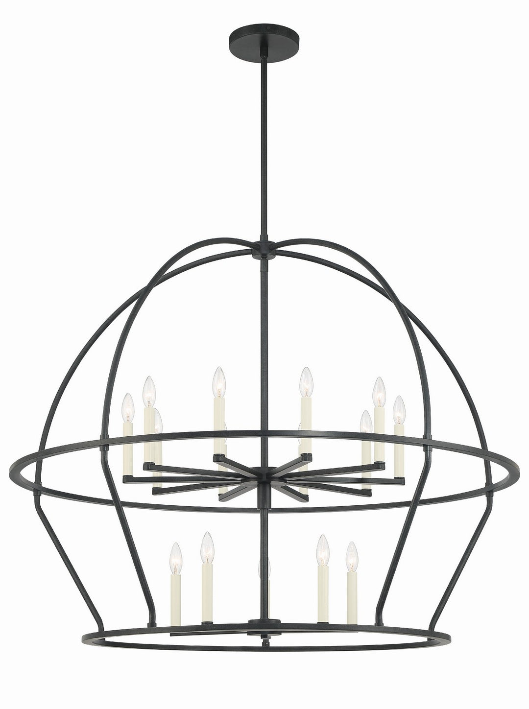 Abbott 15 Light Chandelier in Black - available from The Lighting Shoppe, trusted by Canadian homeowners