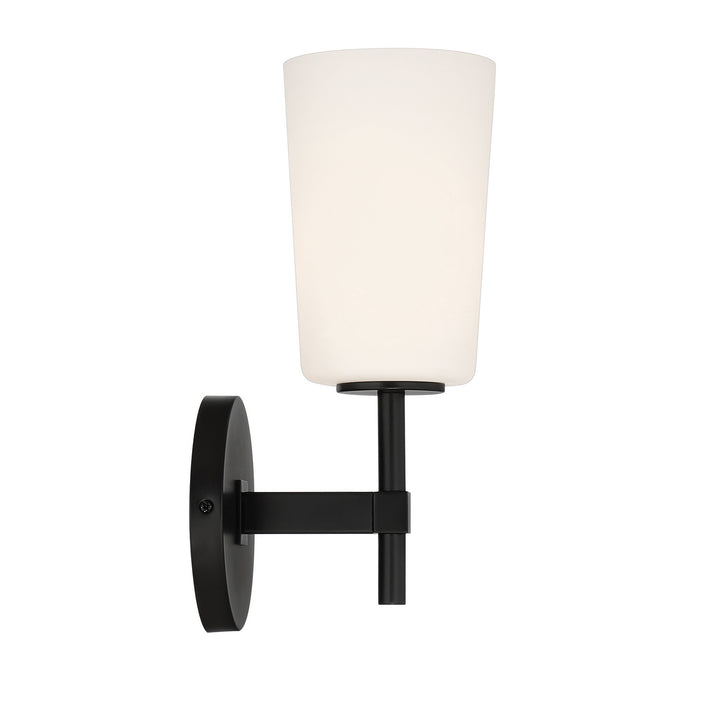 Colton One Light Wall Sconce in Black - available from The Lighting Shoppe, trusted by Canadian homeowners