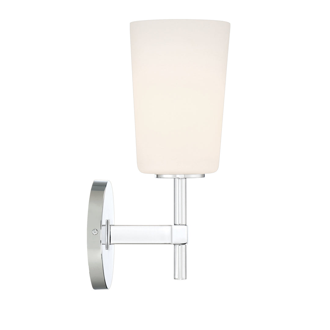 Colton One Light Wall Sconce in Polished Chrome - available from The Lighting Shoppe, trusted by Canadian homeowners