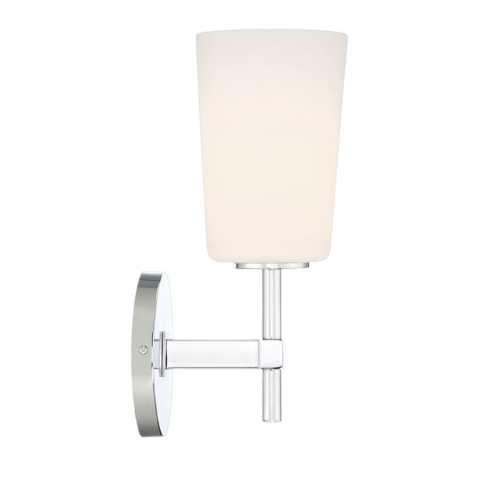 Colton One Light Wall Sconce in Polished Chrome - available from The Lighting Shoppe, trusted by Canadian homeowners