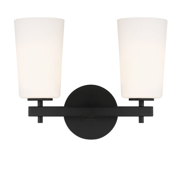Colton Two Light Wall Sconce in Black - available from The Lighting Shoppe, trusted by Canadian homeowners