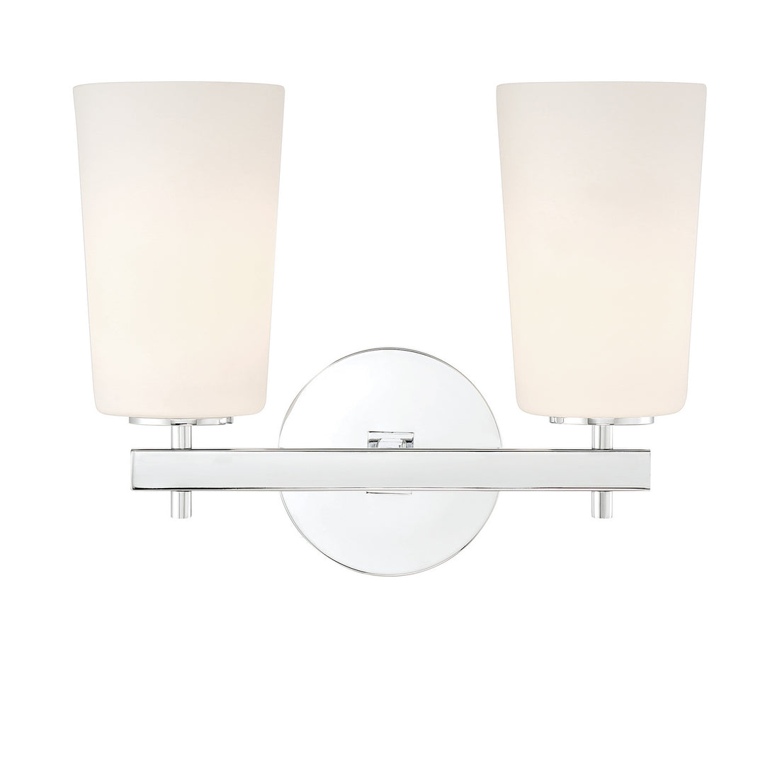 Colton Two Light Wall Sconce in Polished Chrome - available from The Lighting Shoppe, trusted by Canadian homeowners