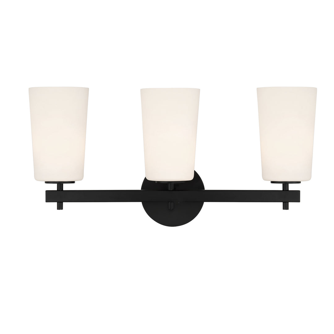 Colton Three Light Wall Sconce in Black - available from The Lighting Shoppe, trusted by Canadian homeowners