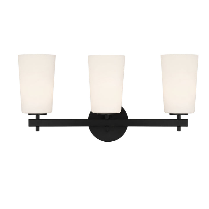 Colton Three Light Wall Sconce in Black - available from The Lighting Shoppe, trusted by Canadian homeowners