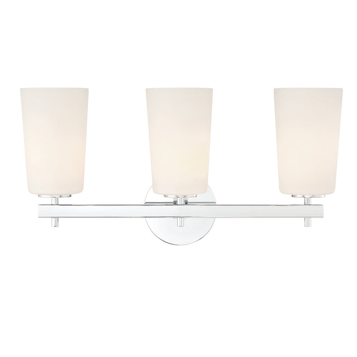 Colton Three Light Wall Sconce in Polished Chrome - available from The Lighting Shoppe, trusted by Canadian homeowners