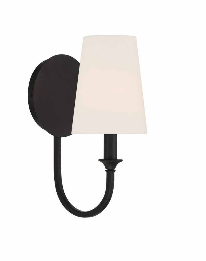 Payton One Light Wall Sconce in Black Forged - available from The Lighting Shoppe, trusted by Canadian homeowners