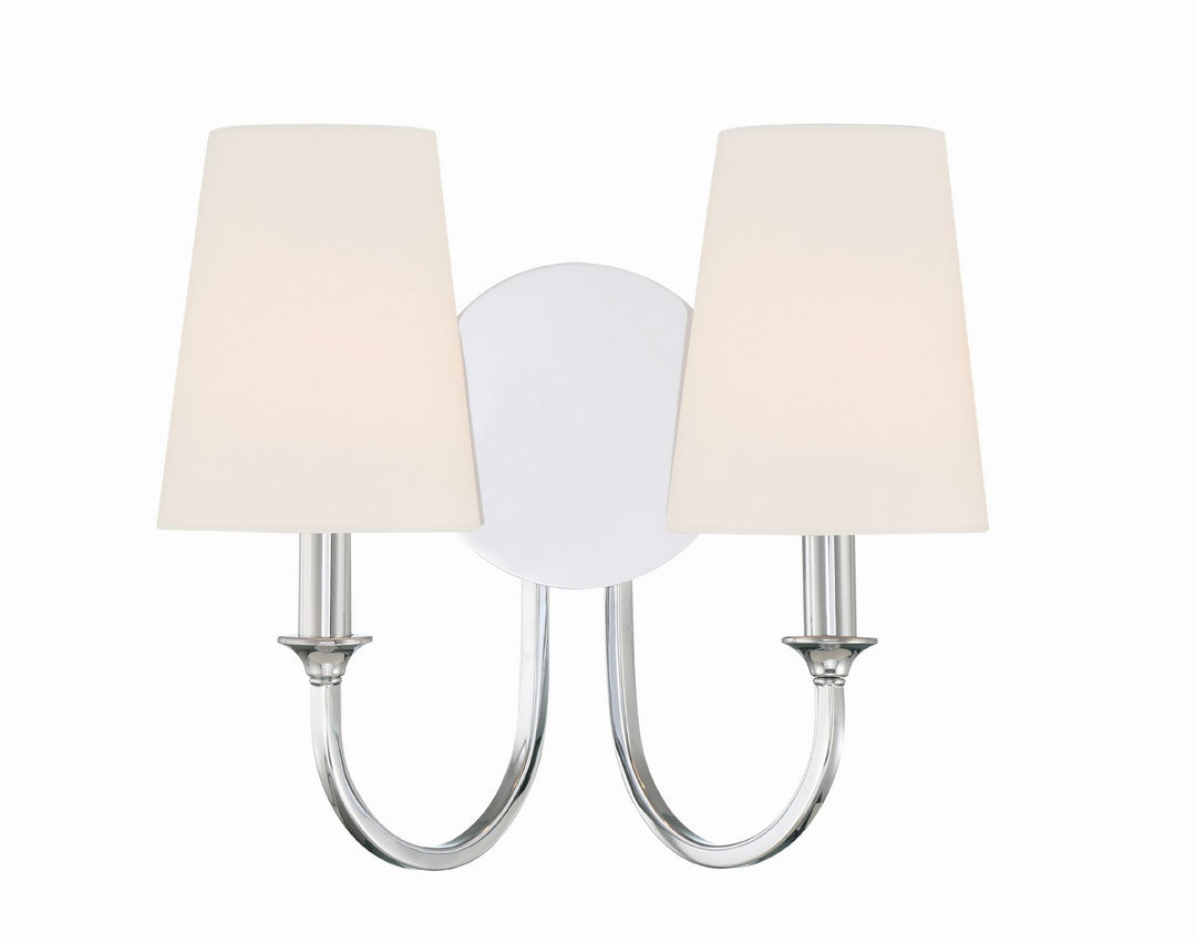Payton Two Light Wall Sconce in Polished Chrome - available from The Lighting Shoppe, trusted by Canadian homeowners