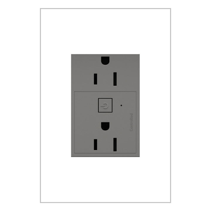 Plus-Sized 15A Outlet in Magnesium - available from The Lighting Shoppe, trusted by Canadian homeowners