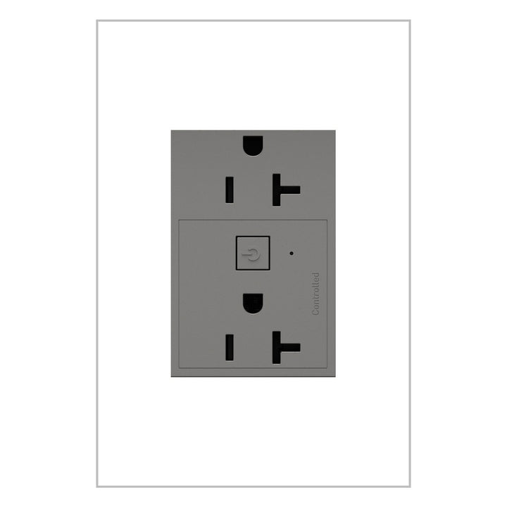 Plus-Sized 20A Outlet in Magnesium - available from The Lighting Shoppe, trusted by Canadian homeowners