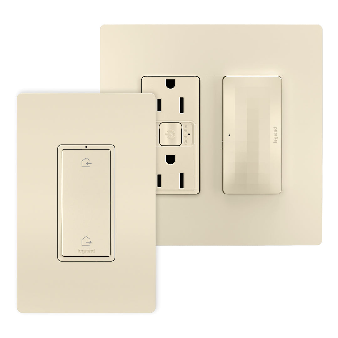 Outlet Kit With H/A Switch in Light Almond - available from The Lighting Shoppe, trusted by Canadian homeowners