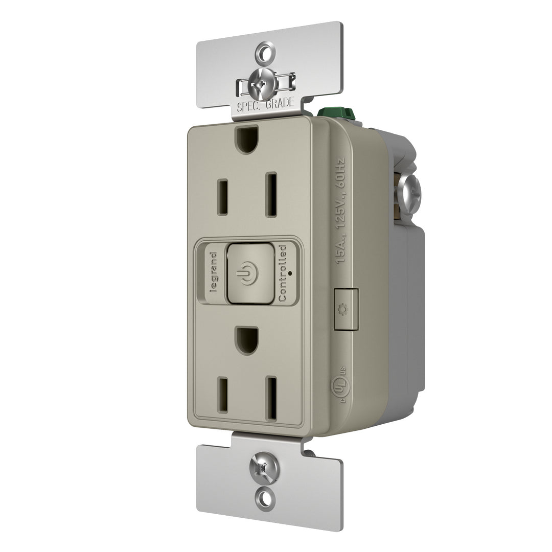 15A Outlet in Nickel - available from The Lighting Shoppe, trusted by Canadian homeowners