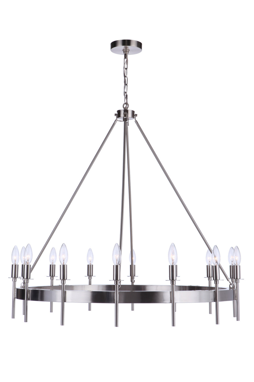 Craftmade Canada - 54314-BNK - 14 Light Chandelier - Larrson - Brushed Polished Nickel