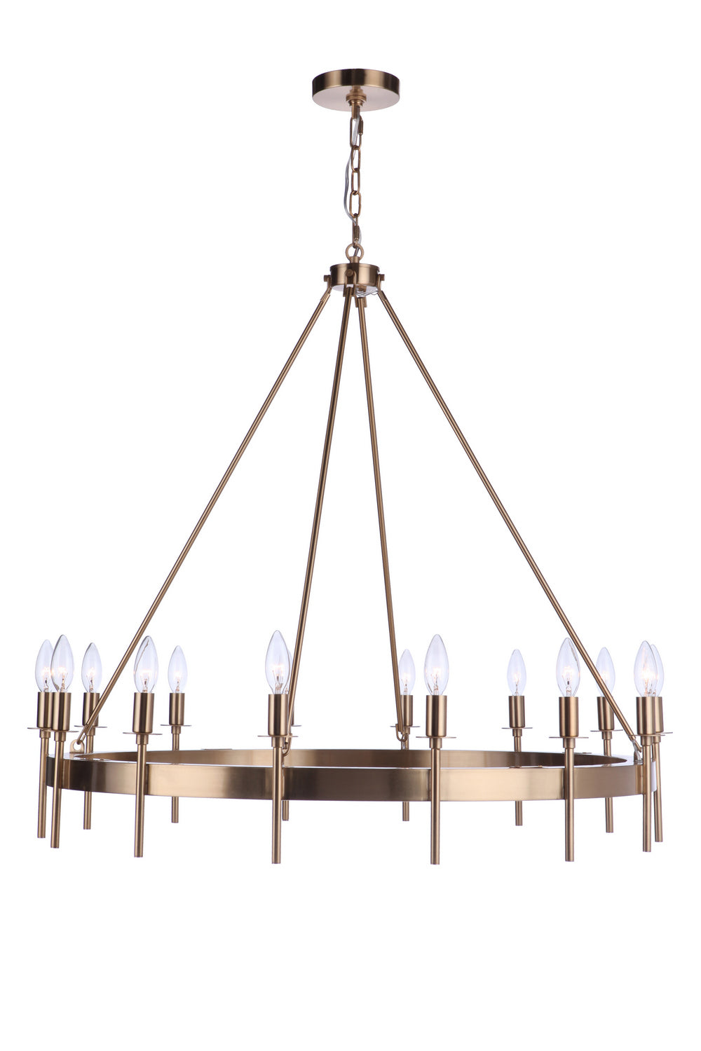 Craftmade Canada - 54314-SB - 14 Light Chandelier - Larrson - Satin Brass