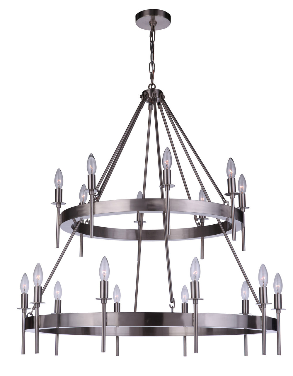 Craftmade Canada - 54318-BNK - 18 Light Chandelier - Larrson - Brushed Polished Nickel