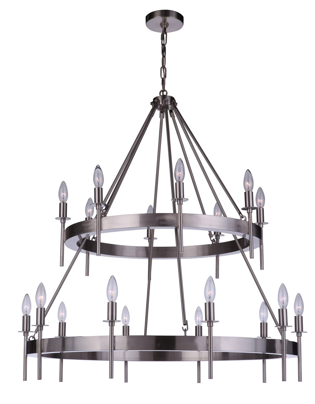 Craftmade Canada - 54318-BNK - 18 Light Chandelier - Larrson - Brushed Polished Nickel