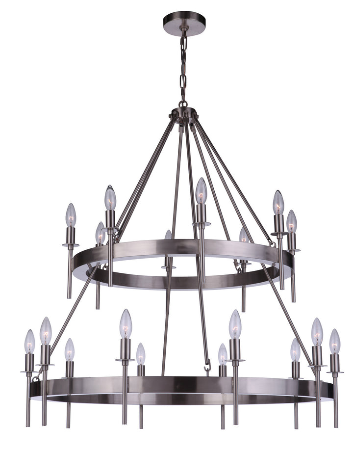 Craftmade Canada - 54318-BNK - 18 Light Chandelier - Larrson - Brushed Polished Nickel
