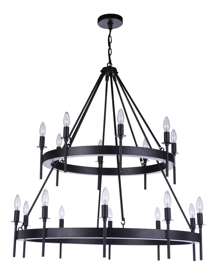 Craftmade Canada - 54318-FB - 18 Light Chandelier - Larrson - Flat Black