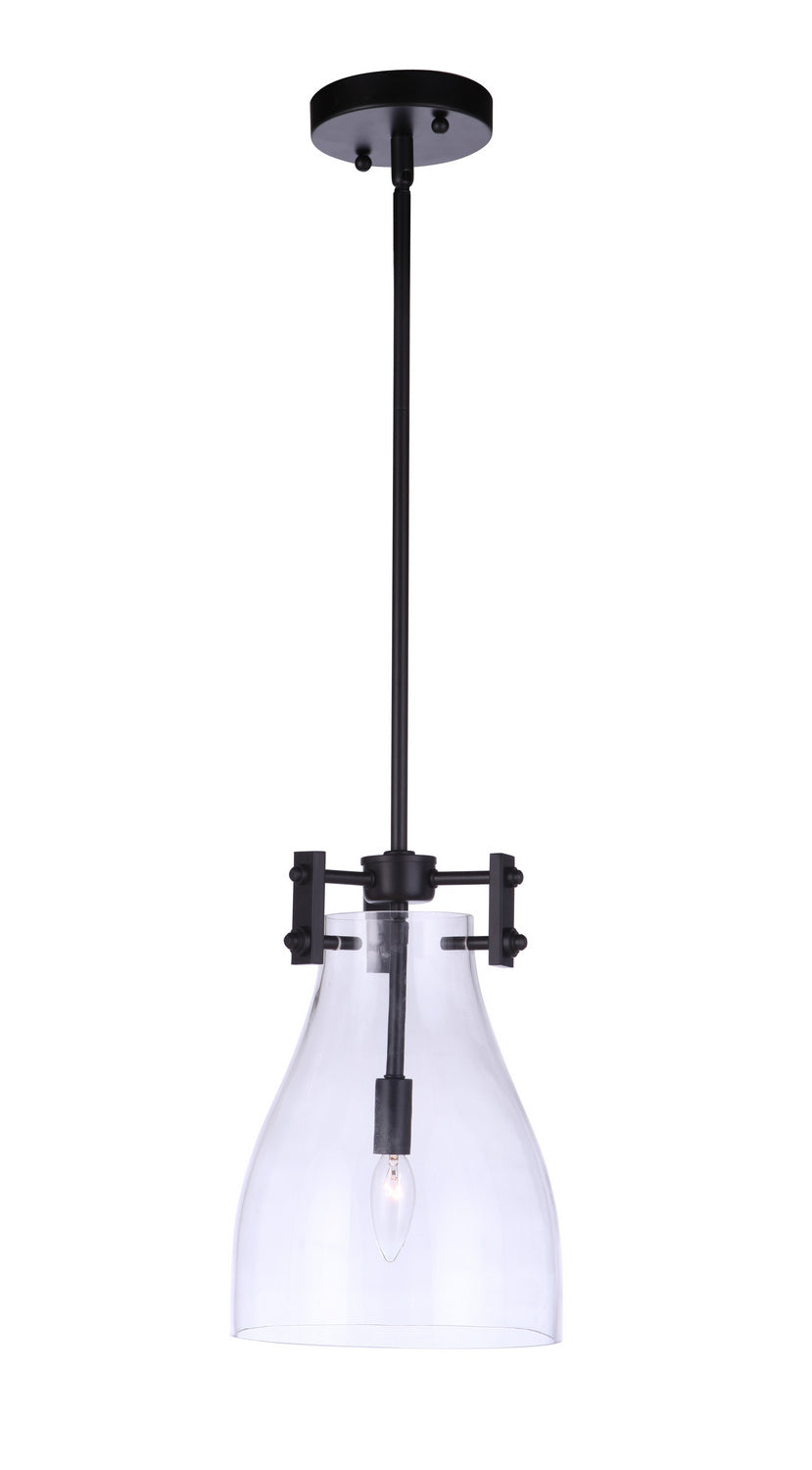 Craftmade Canada - 55891-FB - One Light Mini Pendant - Chardonnay - Flat Black