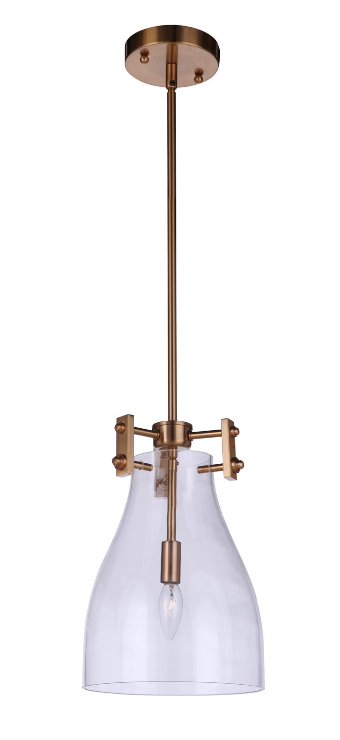 Craftmade Canada - 55891-SB - One Light Mini Pendant - Chardonnay - Satin Brass