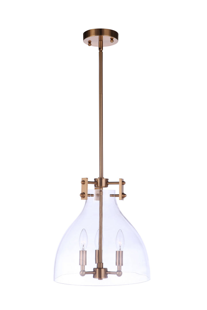 Craftmade Canada - 55893-SB - Three Light Pendant - Chardonnay - Satin Brass