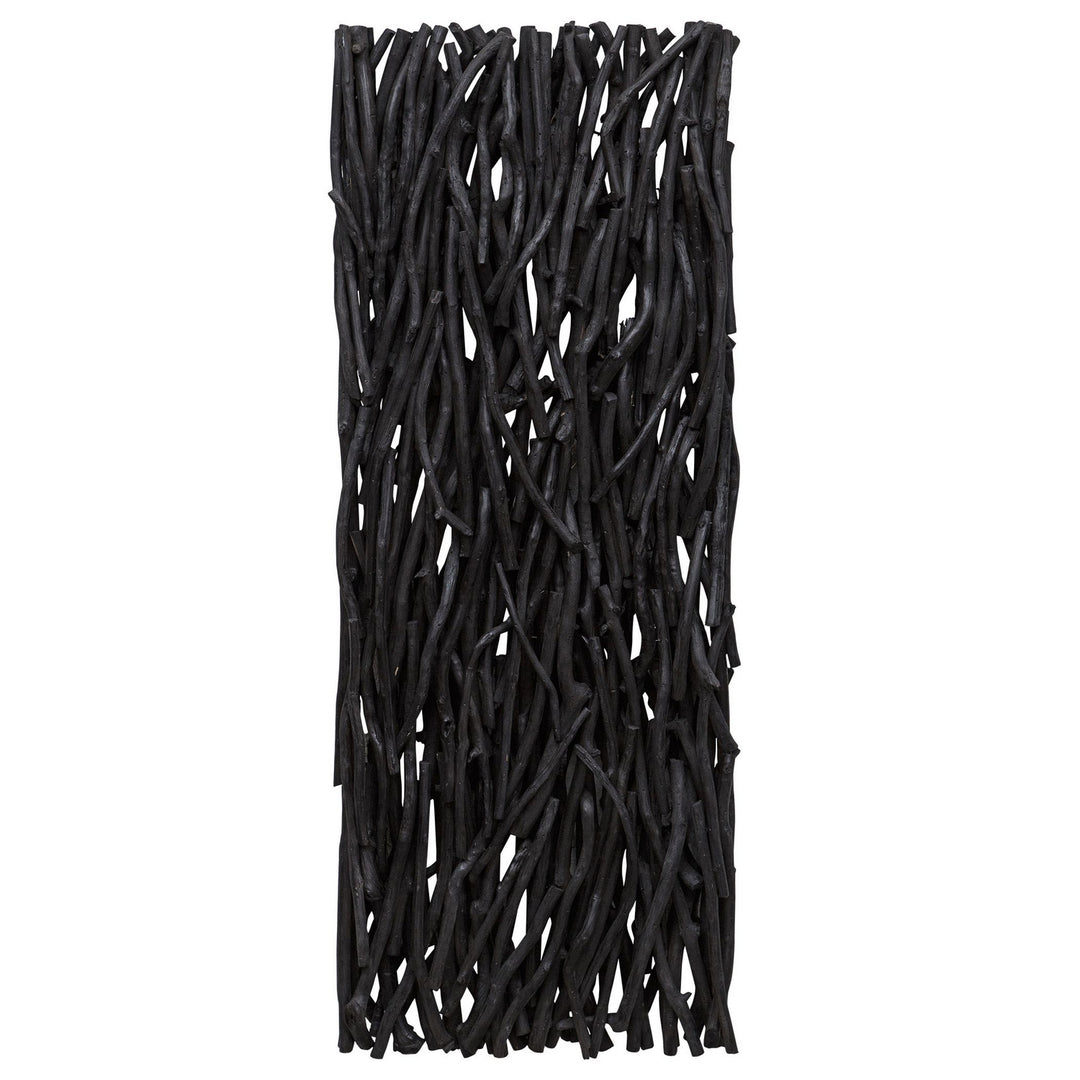Gathered Teak Wall Decor in Black - available from The Lighting Shoppe, trusted by Canadian homeowners