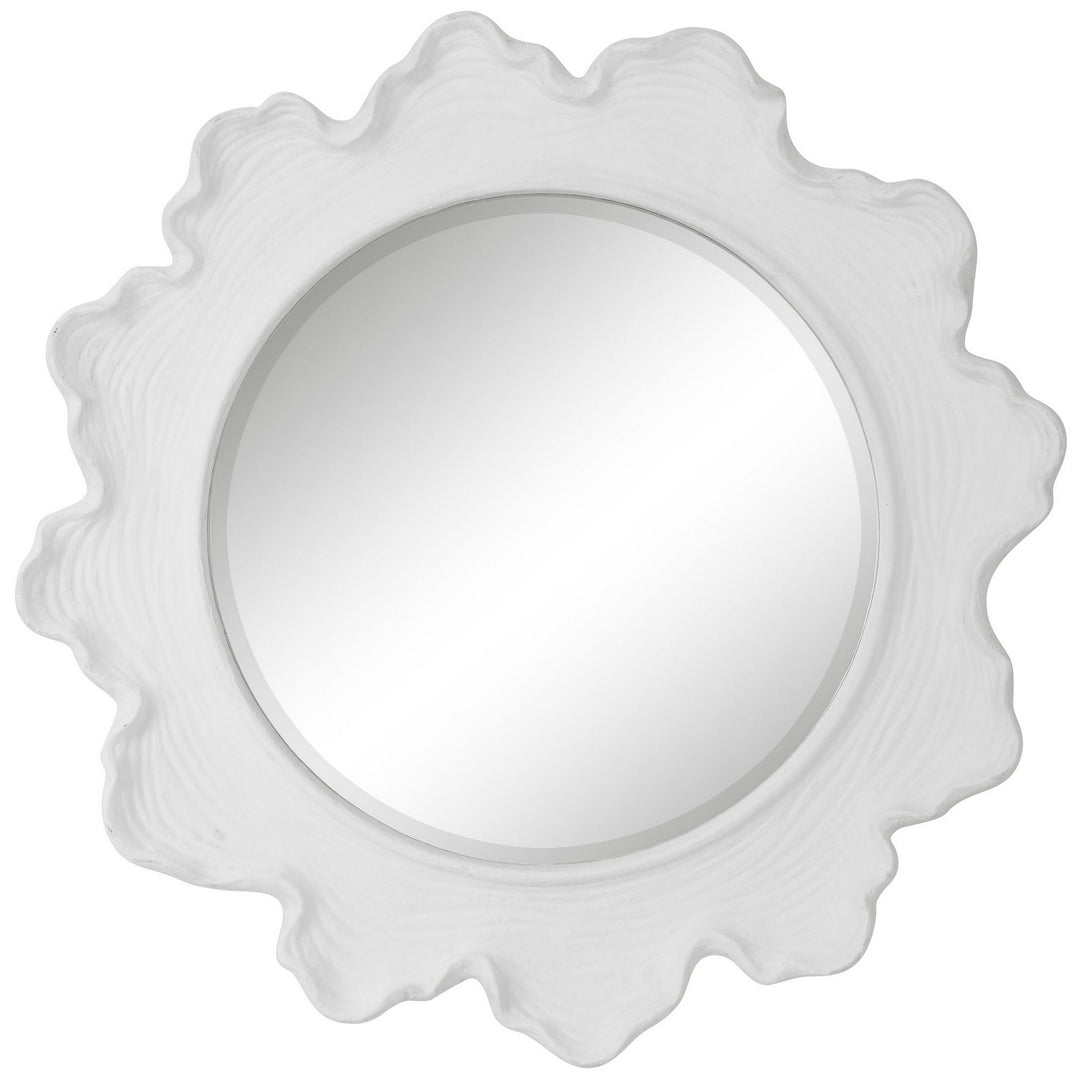 Sea Coral Mirror in Matte White - available from The Lighting Shoppe, trusted by Canadian homeowners