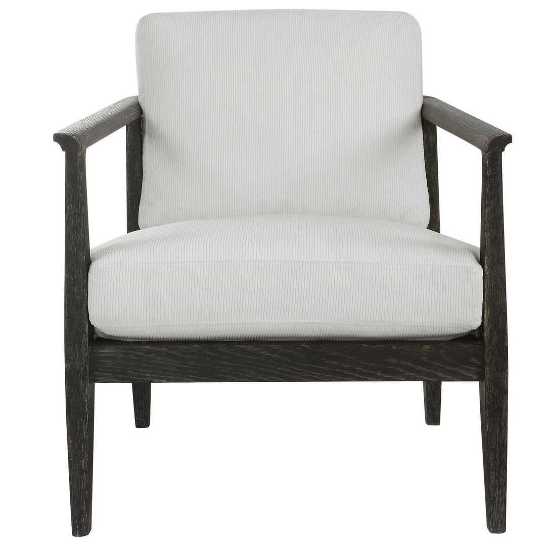 Brunei Accent Chair in Solid Oak Wood - available from The Lighting Shoppe, trusted by Canadian homeowners