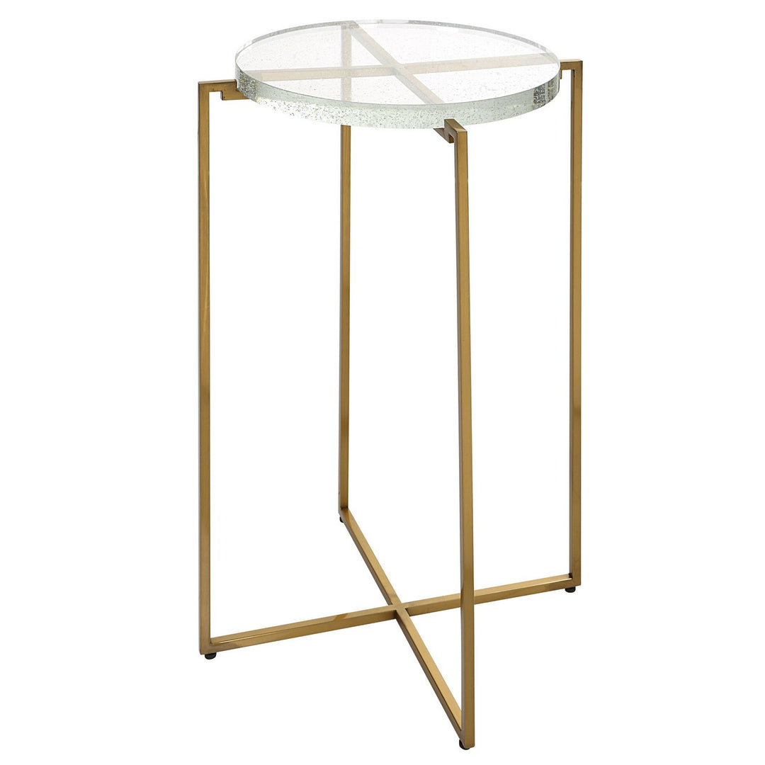 Star-crossed Accent Table in Brushed Gold - available from The Lighting Shoppe, trusted by Canadian homeowners