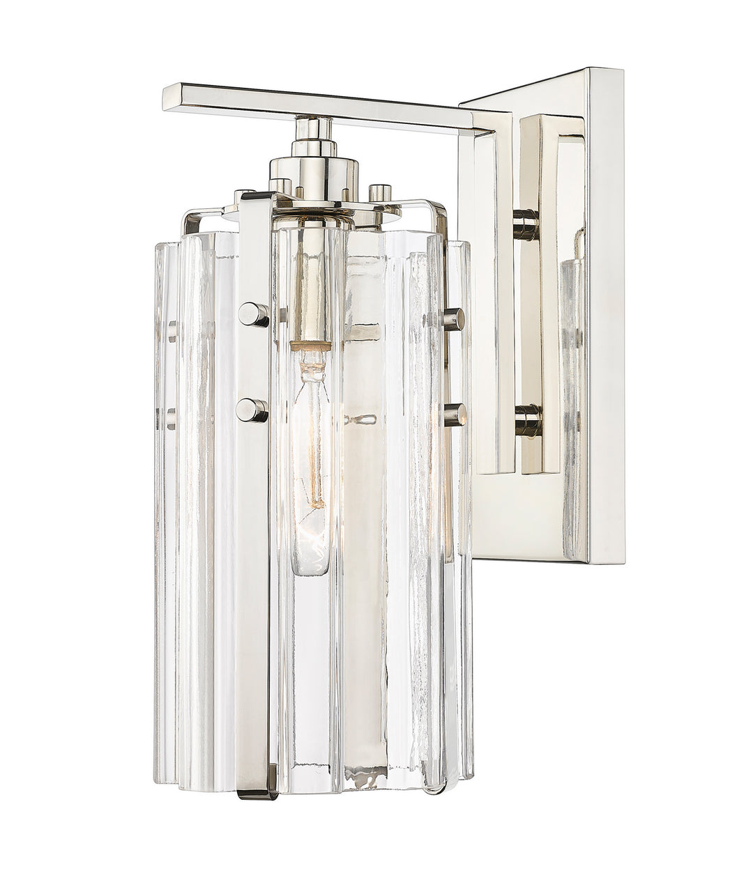 Alverton One Light Wall Sconce in Polished Nickel - available from The Lighting Shoppe, trusted by Canadian homeowners