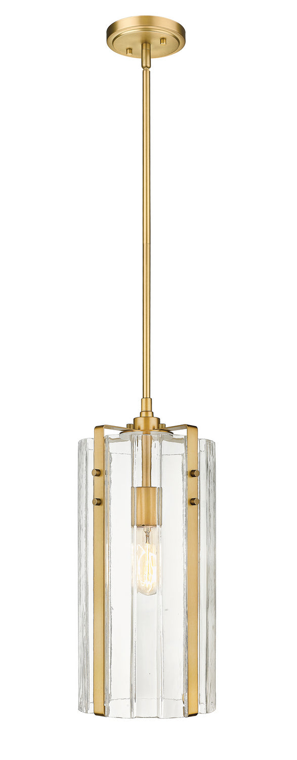 Alverton One Light Pendant in Rubbed Brass - available from The Lighting Shoppe, trusted by Canadian homeowners